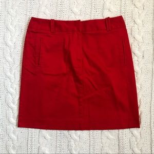 Larry Levine 6 stretch red skirt NWOT